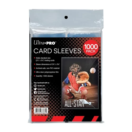 Ultra Pro - Clear Card Sleeves (1000 Sleeves - Standard) - Jokers Lair