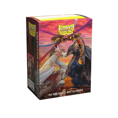 Dragon Shield - Brushed Art Sleeves - Valentine Dragon 2023 (100 Sleeves - Standard) - Jokers Lair