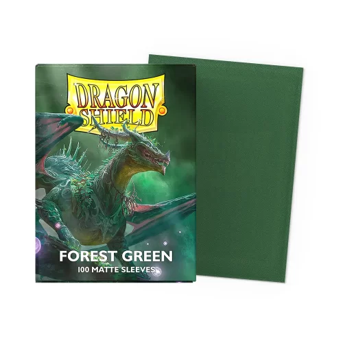 Dragon Shield - Matte Sleeves - Forest Green (100 Sleeves - Standard) - Jokers Lair