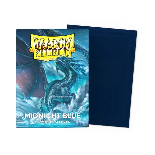 Dragon Shield - Matte Sleeves - Midnight Blue (100 Sleeves - Standard) - Jokers Lair
