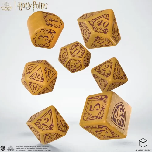 Q-Workshop - Set 7 Dadi - Harry Potter Gryffindor (Gold)
