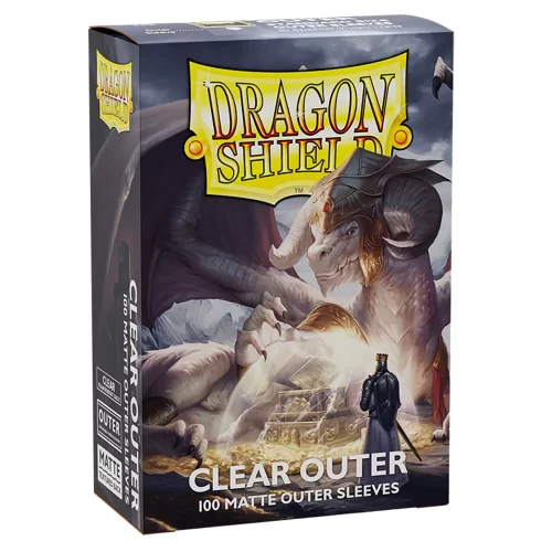 Dragon Shield - Outer Sleeves - Clear Matte (100 Sleeves - Standard) - Jokers Lair