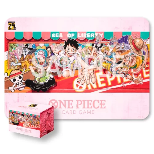 One Piece TCG - Official Playmat & Card Case - 25th Edition - Jokers Lair