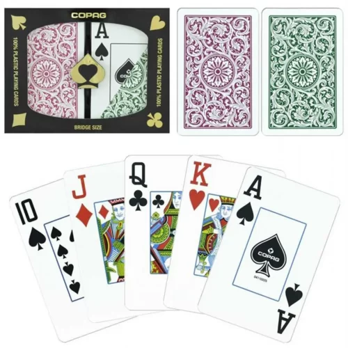 Copag - Double Deck 1546 Bridge Green-Burgundy (Playing Cards) - Jokers Lair 2