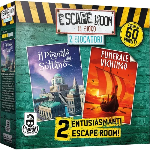 Escape Room Il Gioco - 2 Giocatori Orient - Il Pugnale del Sultano e Funerale Vichingo - Jokers Lair