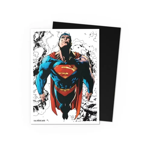 Dragon Shield - Dual Matte Art Sleeves - Superman Core Color (100 Sleeves - Standard) - Jokers Lair