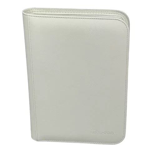 Ultra Pro - 4-Pocket Vivid PRO-Binder Zippered - White - Jokers Lair