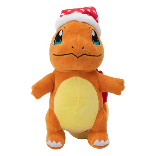 Pokémon Plush Figure - Jazwares - Charmander with Christmas Hat Peluche 20cm - Jokers Lair