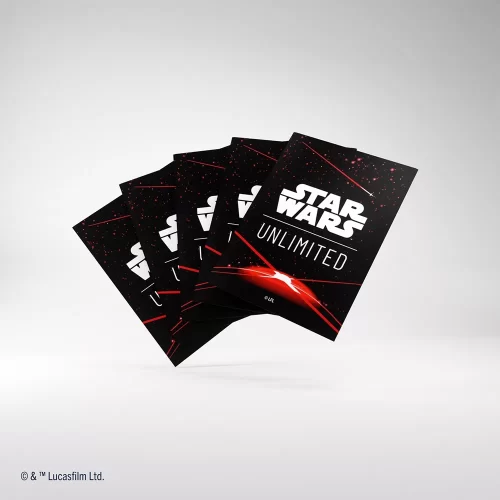 Gamegenic - Star Wars Unlimited - Art Sleeves Double Sleeving Pack - Card Back Red (60) - Jokers Lair